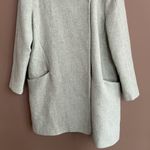 ZARA Basic Collarless Wool Peacoat in Mint Size Medium Photo 1