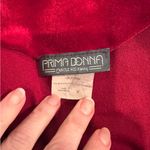 Vanity Fair Red Vtg. Womens Robe House Coat Velour Zip Up Embroidered Medium Photo 3