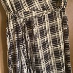 Urban Outfitters NWT carbon grid print ruffle hem wrap midi dress, size medium Photo 8