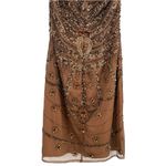 Shail K  Beaded Floral Open Back High Neck Cocktail Wedding Prom Dress Size 4 Photo 7