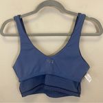Aerie OFFLINE By Royal Navy Mini Houndstooth V-Neck Longline Sports Bra Size S Photo 7
