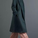Anthropologie Hutch Colorblocked Sherpa-Trimmed Coat Green XS Photo 0