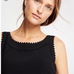 Ann Taylor Black Scalloped Sleeveless Sheath Dress Photo 8