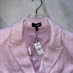 EXPRESS  Tweed Cropped Short Sleeve Blazer in Souvenir Pink Style: 06956716 Photo 12