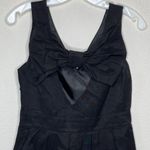 Luxe  Dress With Bow Black Photo 5