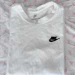 Nike Essential White Tee | Size Small | Classic Embroidered Swoosh - Size Small Photo 1