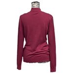 Guess  Esma Mock neck Logo Sweater Preppy Coastal Beach Boho Pink XL Beaded pearl Photo 3