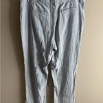J. Jill womens Light Gray Striped Dress Pants linen stretch size 16 Photo 10