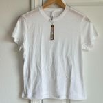 SKIMS  Sheer Jersey T-Shirt in Snow, Size Small Photo 4