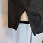 Gap  Black Knit Cotton Blend Open Ribbed Front Long Sleeve Cardigan Sweater Photo 4