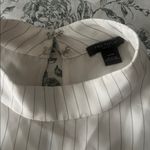 Ann Taylor  Ivory Pinstripe Blouse Photo 1