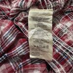 Anthropologie Pilcro Smocked Plaid Mini Dress size Medium in Red Motif Photo 7