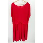 Blair Dress Women 2XL Red Round Neck Short Sleeve Polyester Blend Stretch Photo 1