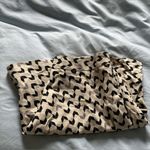 Never worn: Hand Made Black & Gray Geometric Pattern Skirt Size M Photo 6