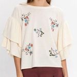 Jealous Tomato Cream Embroidered Sweater Size Small Photo 0