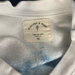 Electric & Rose Neil White Blue Tie Dye Striped Pullover Sweatshirt Size XS NWT Photo 4