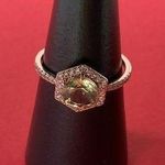 Bomb Party RBP3557 “Sweet Sparkle” Genuine Citrine on RoseGold Sz 10.5 Ring NWOT Photo 0