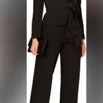 Aidan Mattox by Adrianna Papell Bow Trim Jumpsuit In Black Size 8 Photo 7