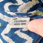 Roberta Roller Rabbit  Tunic Dress Medium Blue Green Resort Wear Cover Up Cotton Photo 7