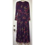 Mac Duggal Long Sleeve Ruched Top Deep V-Neckline Gown Purple Size 10 NWT #68558 Photo 10