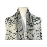 T Party Cardigan Size Small Boho Black Tie Dye Waterfall Open Artsy Festival Photo 2