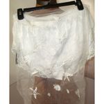 Natori NWT New Designer  M Pajamas PJ's Shorts Lace Satin Silk Piece White Womens Photo 2