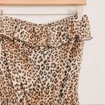 L8ter  Leopard Print Strapless Maxi Dress. Size Medium Photo 0