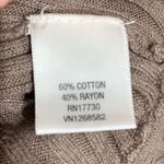 Merona Women’s Ribbed Open Front Cardigan Sweater Brown Long Sleeve Size L Photo 7