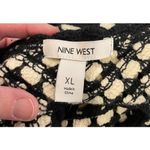 Nine West  Womens XL Black White Tiered Crochet Maxi Dress‎ Sleeveless Resort NEW Photo 6