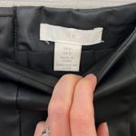 H&M Black Faux Leather Skirt Photo 2