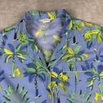 Printfresh  Anthropologie Womens Pajama Top Royal Palms Size S Small Photo 2