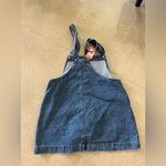 Edikted  Blue Denim Overall Mini Dress Photo 3