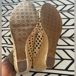 Lilly Pulitzer  Resort Chic Ivory basket weave patent leather platform wedge Photo 8