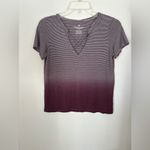 American Eagle stripe short sleeve cris cross top XS Photo 7