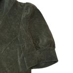 Juicy Couture VTG  S Hoodie Track Jacket Terry Cloth Puff Short Sleeve Green Y2K Photo 4