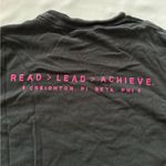 Comfort Colors NWOT Pi Beta Phi Small Black Pink Tshirt 100% Cotton Greek Life Sorority College Photo 4