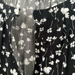 Old Navy Old Navy Black Floral Print Long Sleeve Maxi Dress Cottagecore Prairie Photo 2