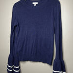 BP Women’s  Sweater Navy with Bell Sleeves size S Photo 0