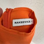 NAKEDVICE Cleo Orange Cutout Mini Dress Small Photo 5