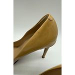 Diane Von Furstenberg DVF  Bang Nude Patent Pumps 4" Heels Business‎ Size 8.5B Photo 2
