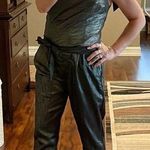 Paige Maisie Jumpsuit in Gold Metallic Foil Photo 12