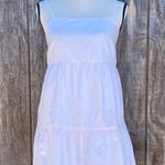 Wild Fable White Lined Tiered Sundress Sleeveless Mini Size S Summer Vacation Photo 5