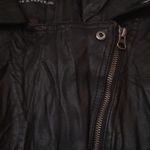 Rock & Republic Womens XL MOTO Jacket Buttery Vegan Leather Black Crinkled Style Photo 1
