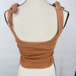 Free People  Boulevard Tie-Strap Crop Tank Top XS | Square Neck | Ruched Sides Photo 4