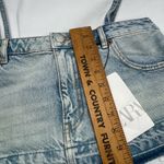 ZARA Denim Crop Top W/Straps XS 100% Cotton SKY BLUE NEW Photo 3