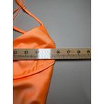 ZARA  NWT Orange Slip Mini Dress Large Spaghetti Strap Backless Party HoCo Skimpy Photo 6