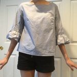 Madewell Striped Bell Sleeve Shirt Photo 4