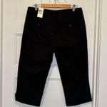 Dockers  Black Khaki Cropped Cuffed Pants Size 12 NWT Photo 3