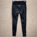 Spanx black assets pants shiny stretchy waist size medium Photo 10