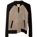 Juicy Couture Women’s Black Grey Scuba Baseball Jacket Size XS Photo 0